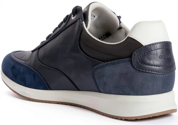 Geox Mens Sneakers Breathable Comfort Navy Coffee Sizes-5
