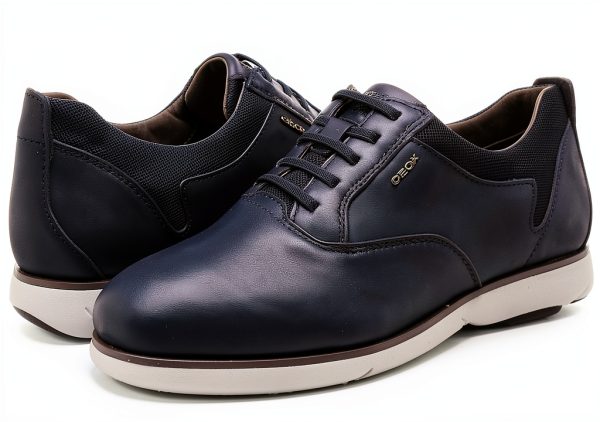 Geox Mens Oxford Lace Up Shoes Blue Navy C4002-6