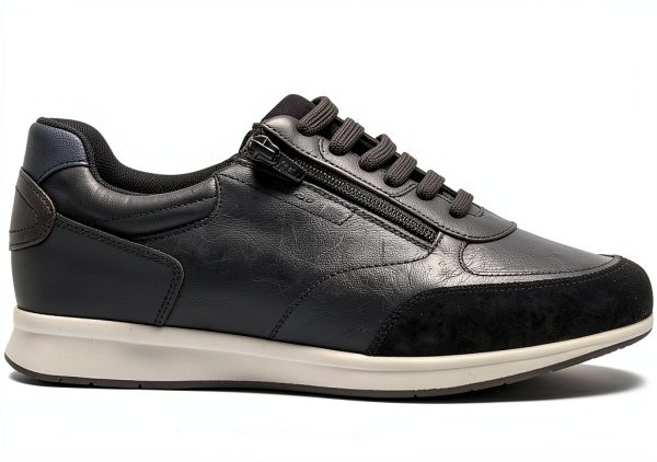 Geox Mens Breathable Comfortable Sneakers Black Size 12-1