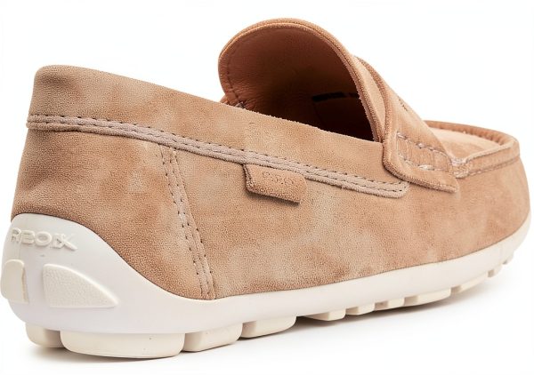 Geox Boys Loafers Light Beige Navy White Kids Casual Shoes-5