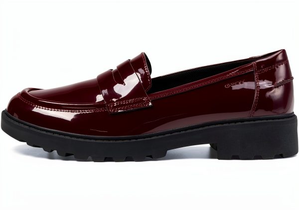 Geox Girls Loafers Breathable Waterproof Slip On Dark-3