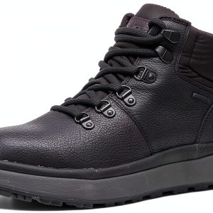 Geox Mens Black Boots Synthetic Upper Rubber Sole-0
