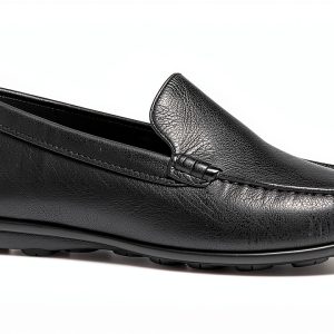 Mens Slip On Loafers Lightweight Comfortable Black Coffee-0