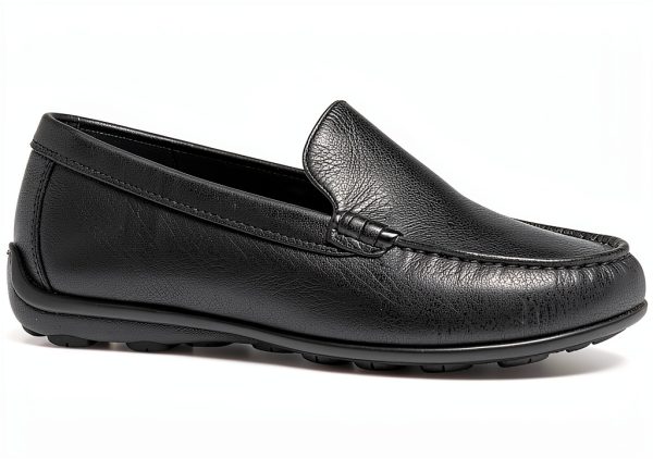 Mens Slip On Loafers Lightweight Comfortable Black Coffee-0
