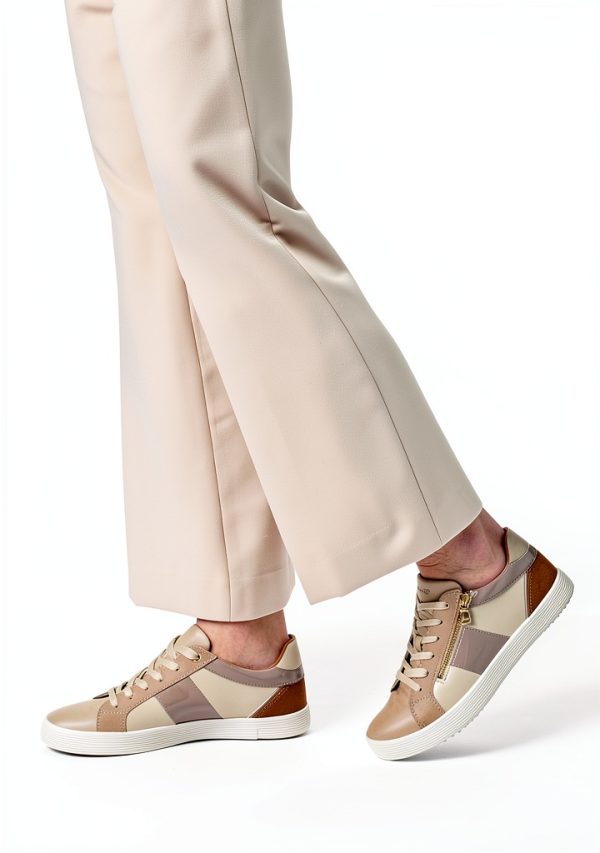 Geox Breathable Womens Shoes Beige Size 6 to 9.5-1