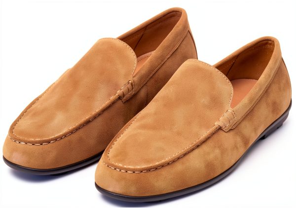 Mens Slip On Loafers Lightweight Comfortable Coffee Black-8