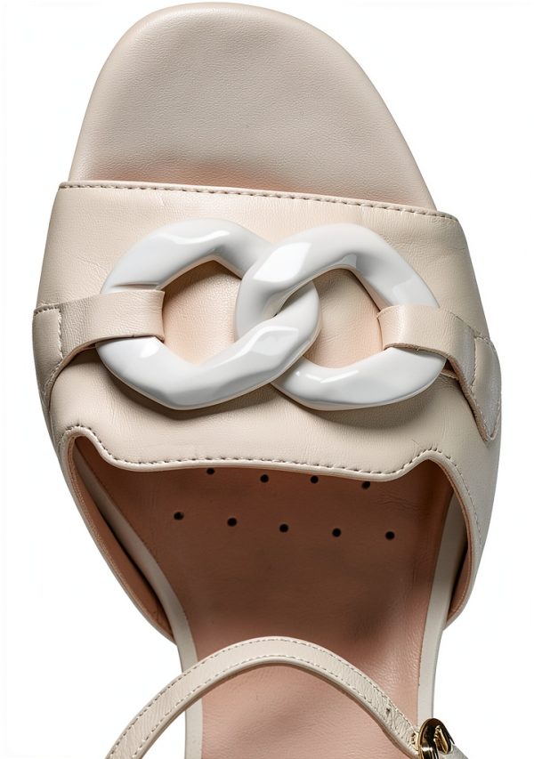 Geox Womens Heeled Sandals Breathable Buckle Strap-8