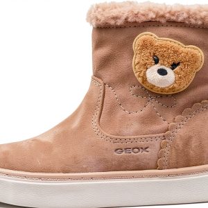 Geox Girls Boots Dark Beige Flexible Cold Protection-0