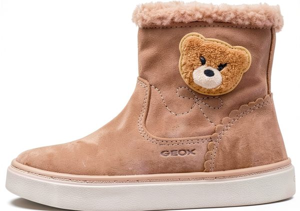 Geox Girls Boots Dark Beige Flexible Cold Protection-0