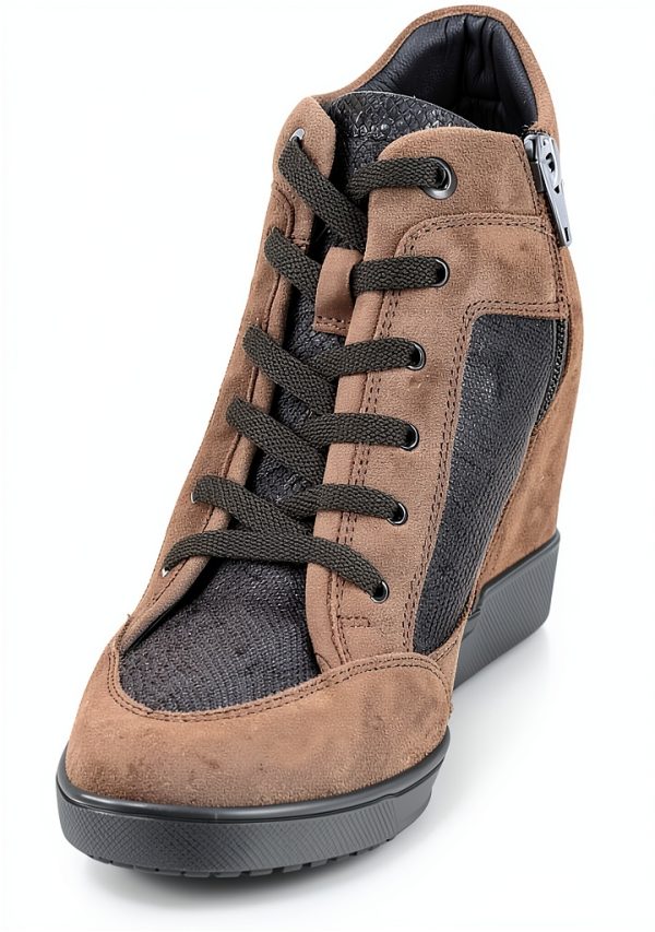 Grey Dk Grey C9002 Womens Fashion Sneakers Comfort Fit-4